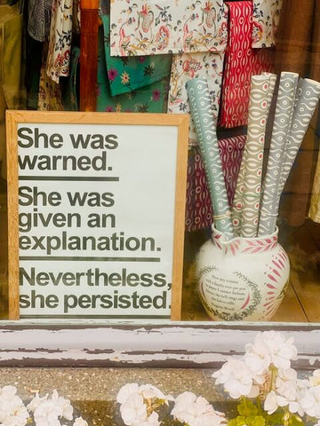 "She Was Warned" poster